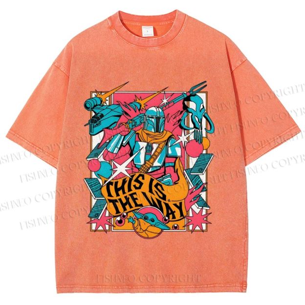 Unisex Star Wars This is the Way Printed Washed Tee