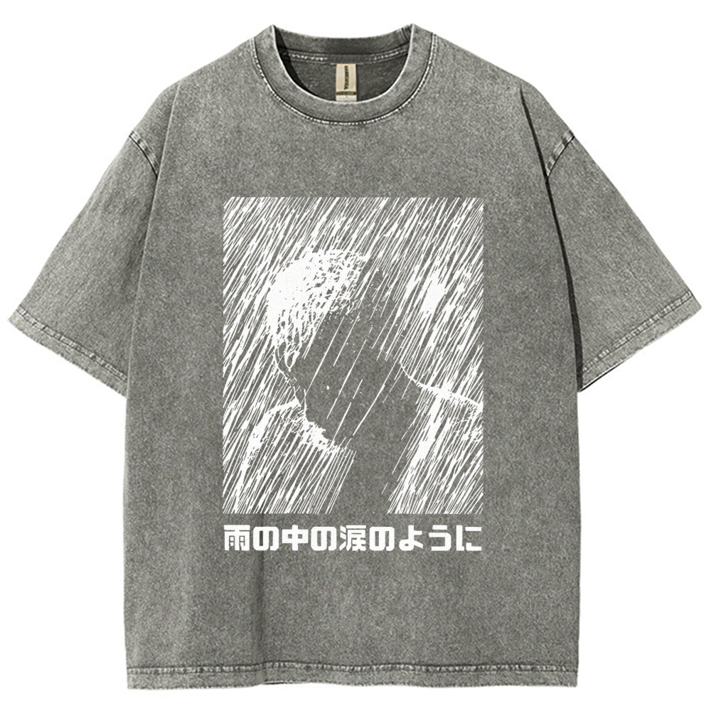 People In The Rain Washed T-Shirt