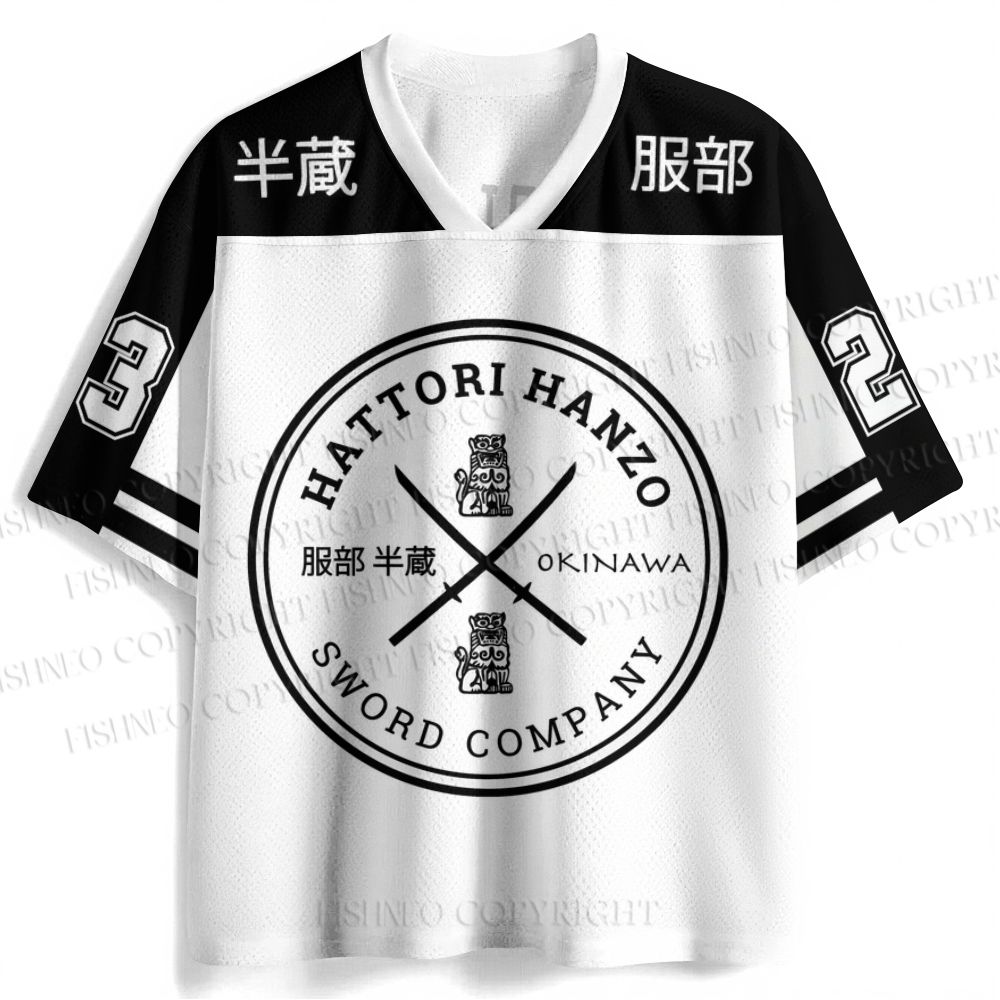 Hattori Hanzo Komainu Okinawa Sword Company Japanese Style Jersey Shirts