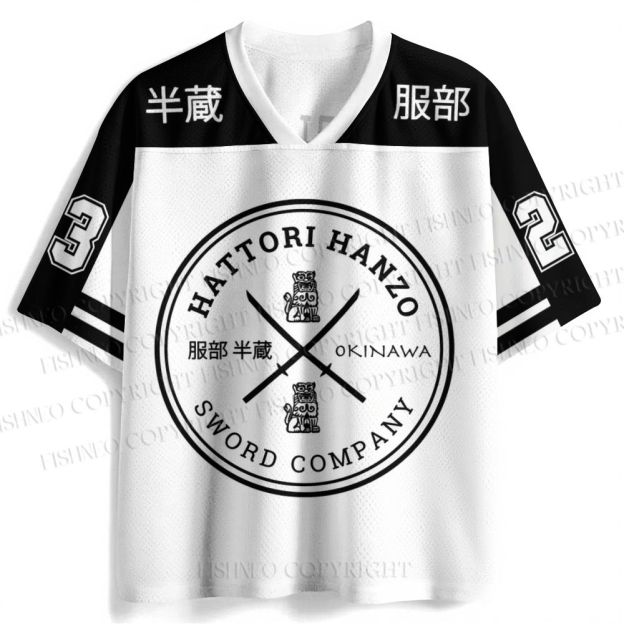 Hattori Hanzo Komainu Okinawa Sword Company Japanese Style Jersey Shirts