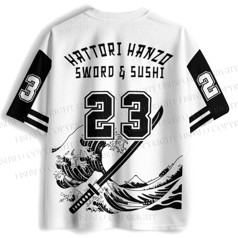 Hattori Hanzo Komainu Okinawa Sword Company Japanese Style Jersey Shirts