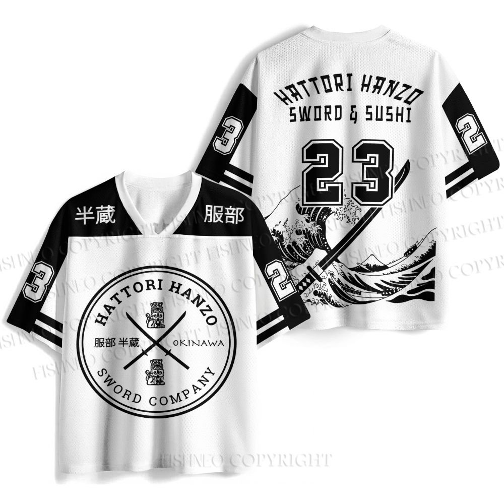 Hattori Hanzo Komainu Okinawa Sword Company Japanese Style Jersey Shirts