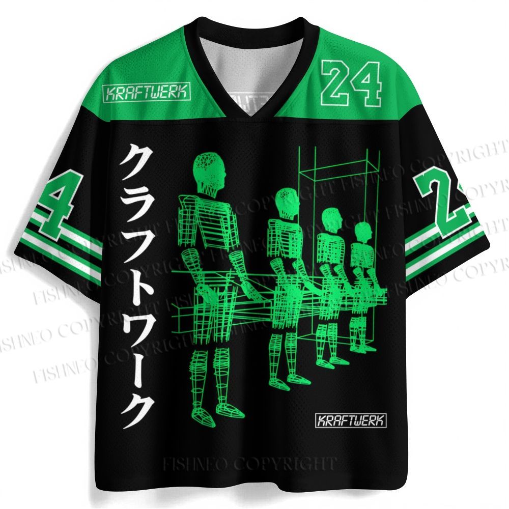 Kraftwerk Band Japanese Style Printed Jersey Shirts