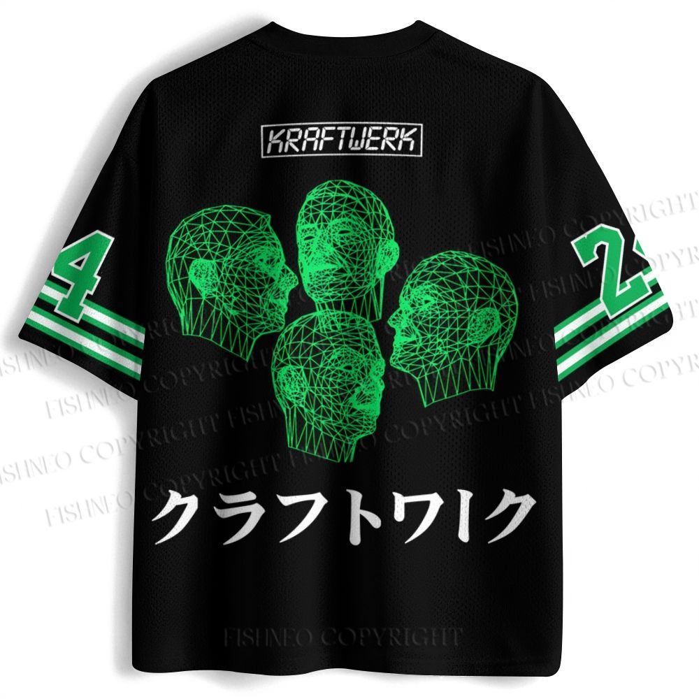 Kraftwerk Band Japanese Style Printed Jersey Shirts