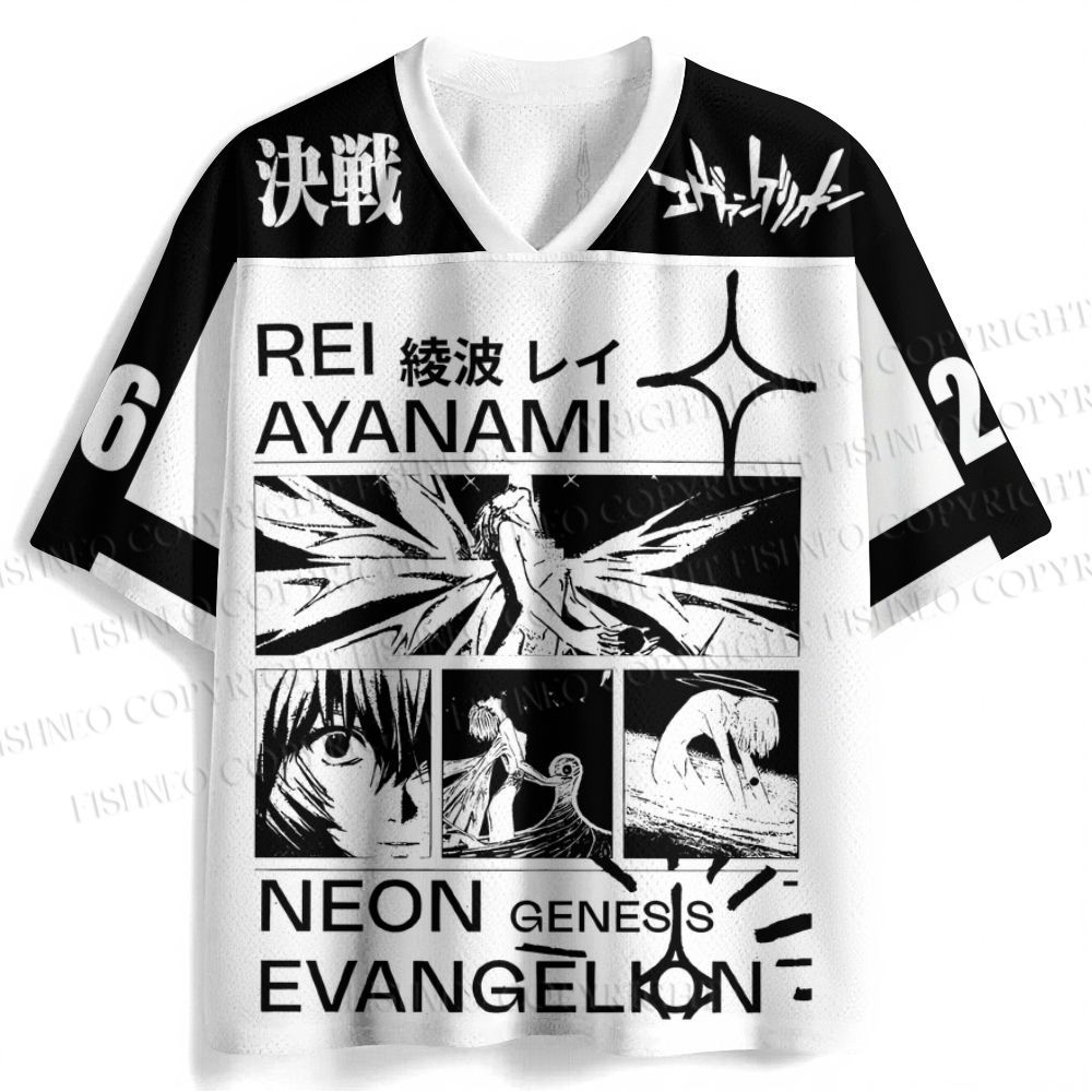 Neon Genesis Evangelion Rei Jersey Shirts