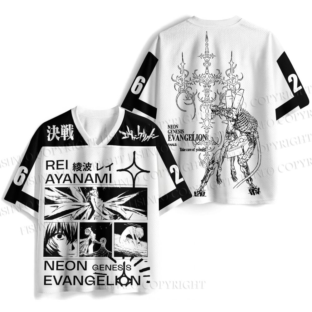 Neon Genesis Evangelion Rei Jersey Shirts