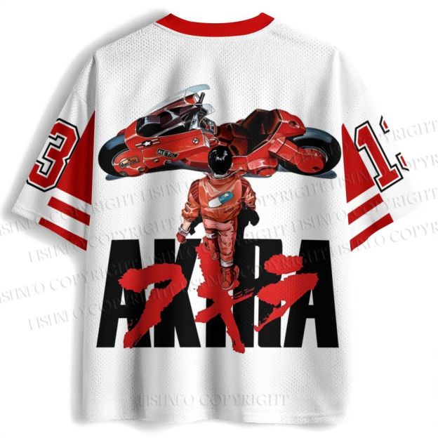 ※プリ子※SCRT × AKIRA フットボールシャツ M Akira Printed Jersey Shirts – Fishneo