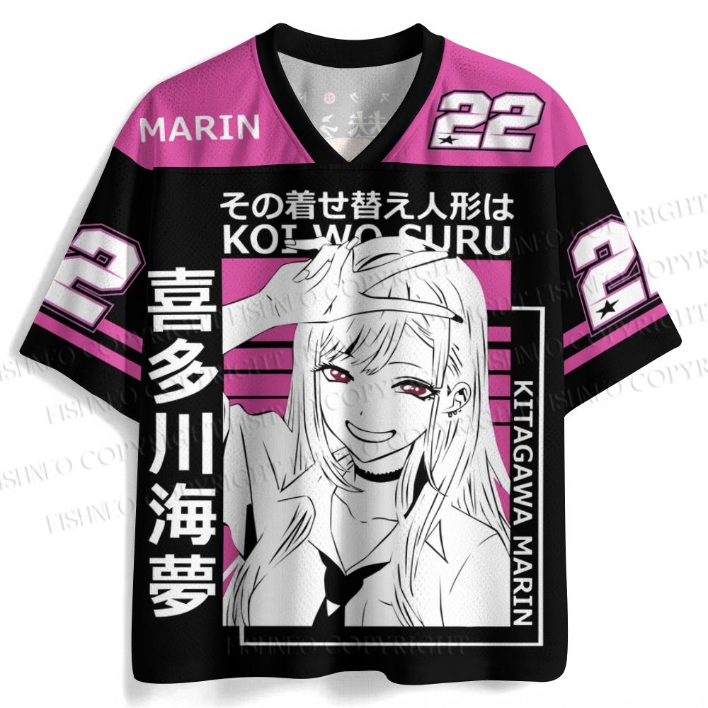 Kitagawa Marin Printed Jersey Shirts