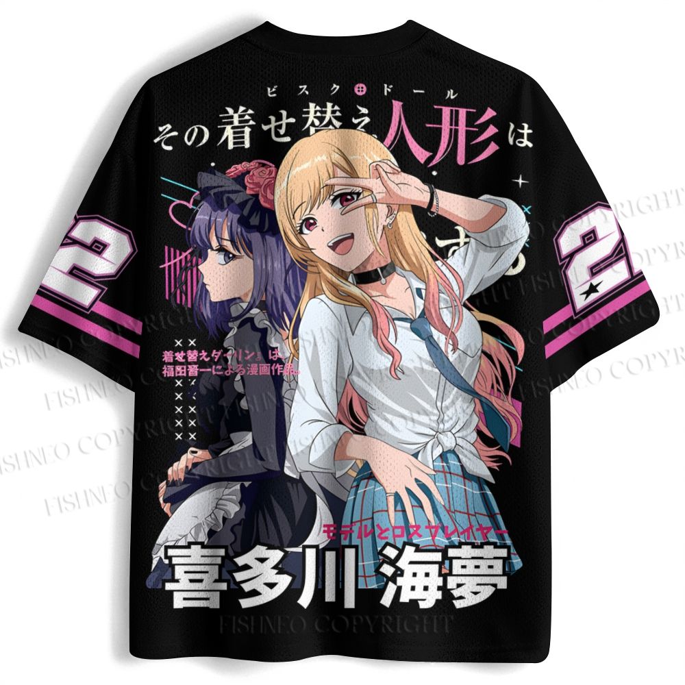 Kitagawa Marin Printed Jersey Shirts