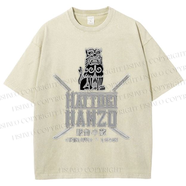 Unisex Hattori Hanzo Printed Washed Tee