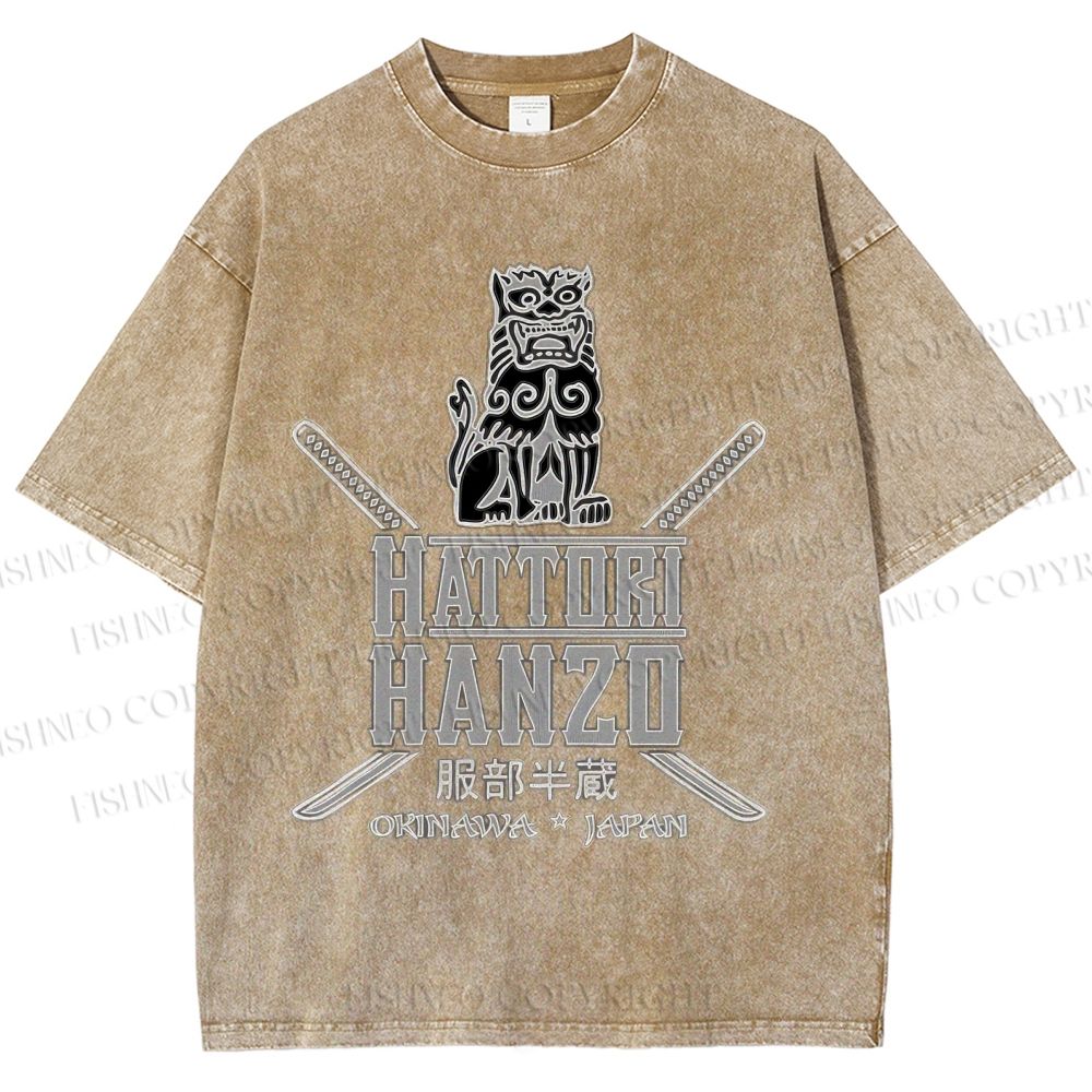 Unisex Hattori Hanzo Printed Washed Tee