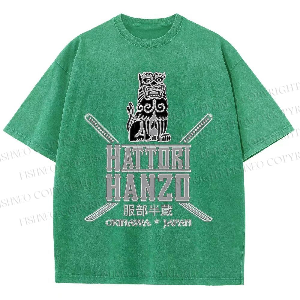 Unisex Hattori Hanzo Printed Washed Tee