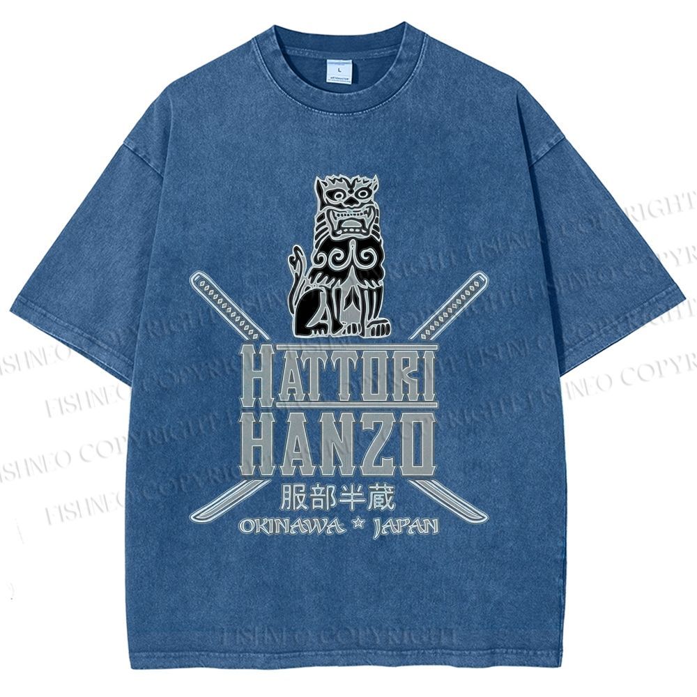 Unisex Hattori Hanzo Printed Washed Tee