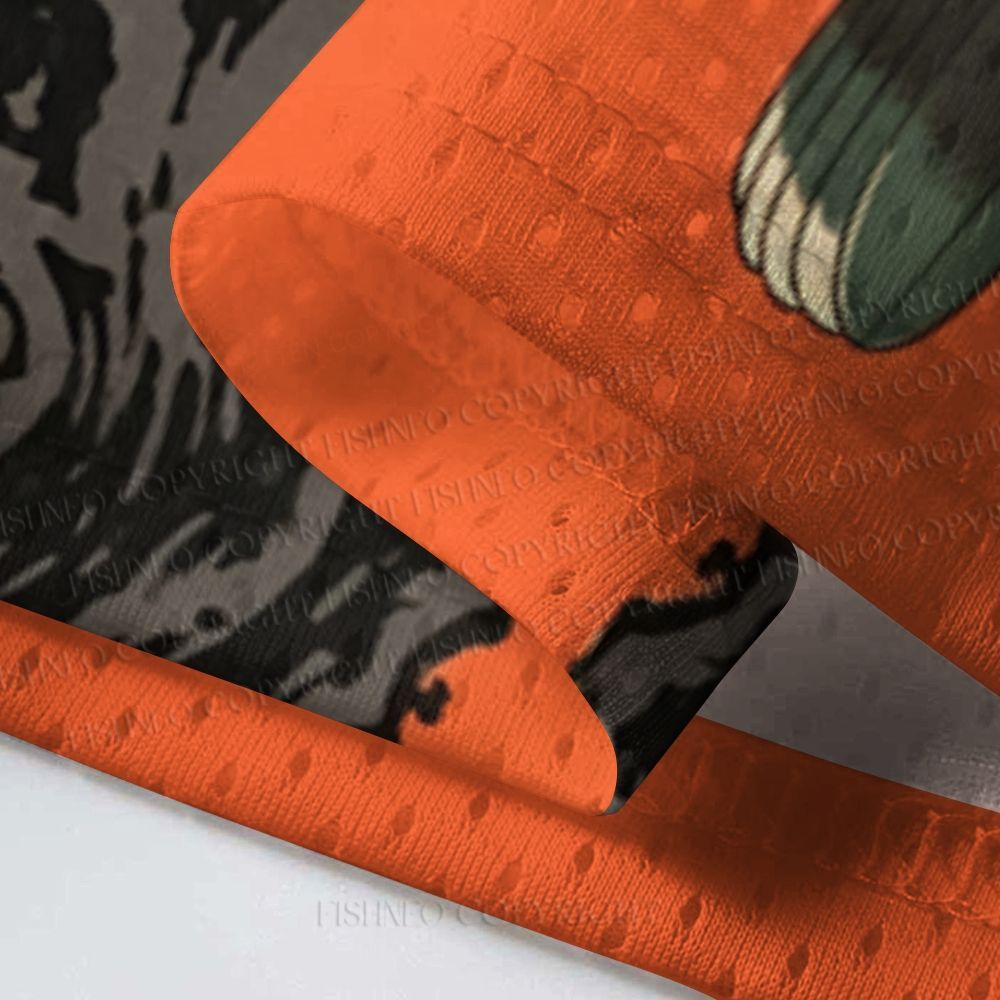 Japanese Ukiyo-e Bird Jersey Shirts