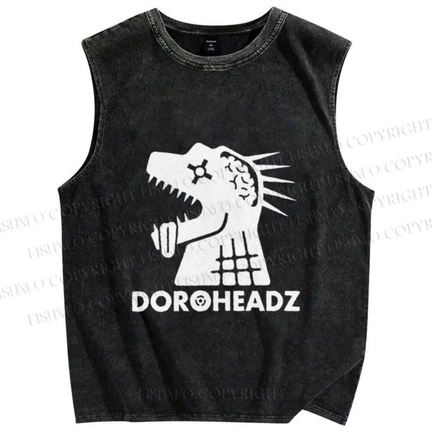 Unisex Dorohedoro Printed Washed Tank Top