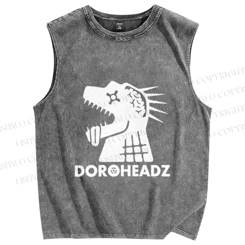 Unisex Dorohedoro Printed Washed Tank Top
