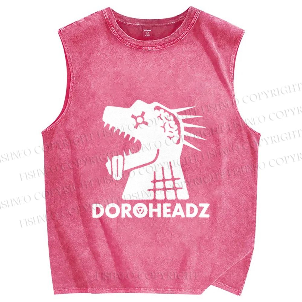 Unisex Dorohedoro Printed Washed Tank Top