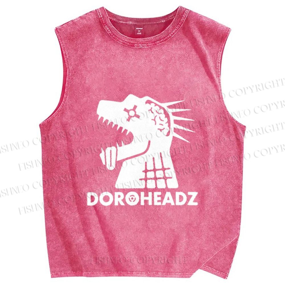Unisex Dorohedoro Printed Washed Tank Top