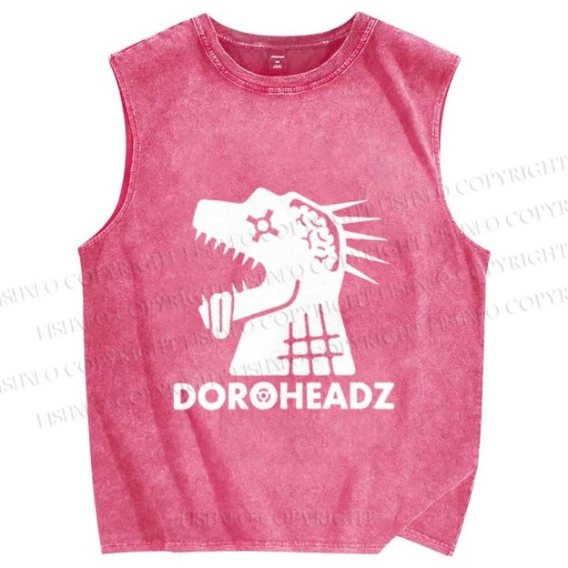 Unisex Dorohedoro Printed Washed Tank Top