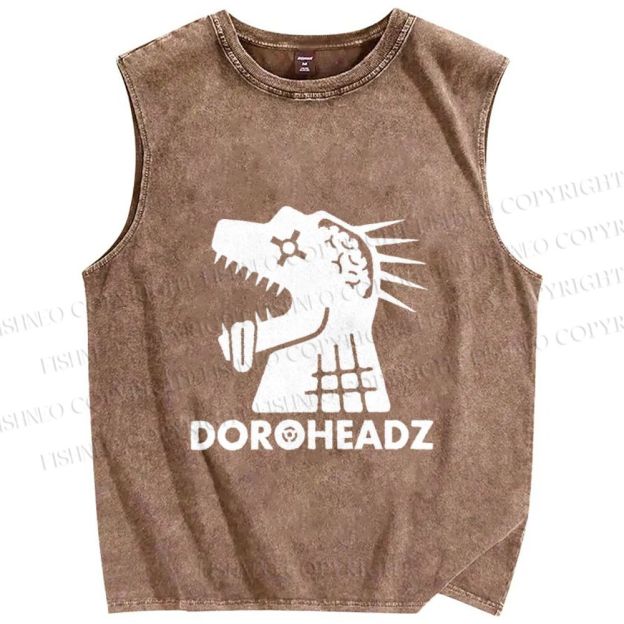 Unisex Dorohedoro Printed Washed Tank Top