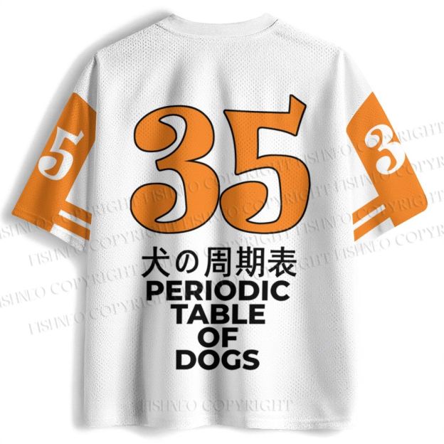 Periodic Table Of Dogs Jersey Shirts
