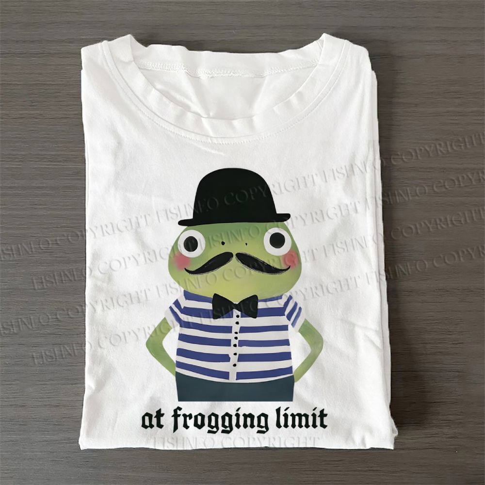 Mr.Frog at Frogging Limit Casual Cotton T-Shirt