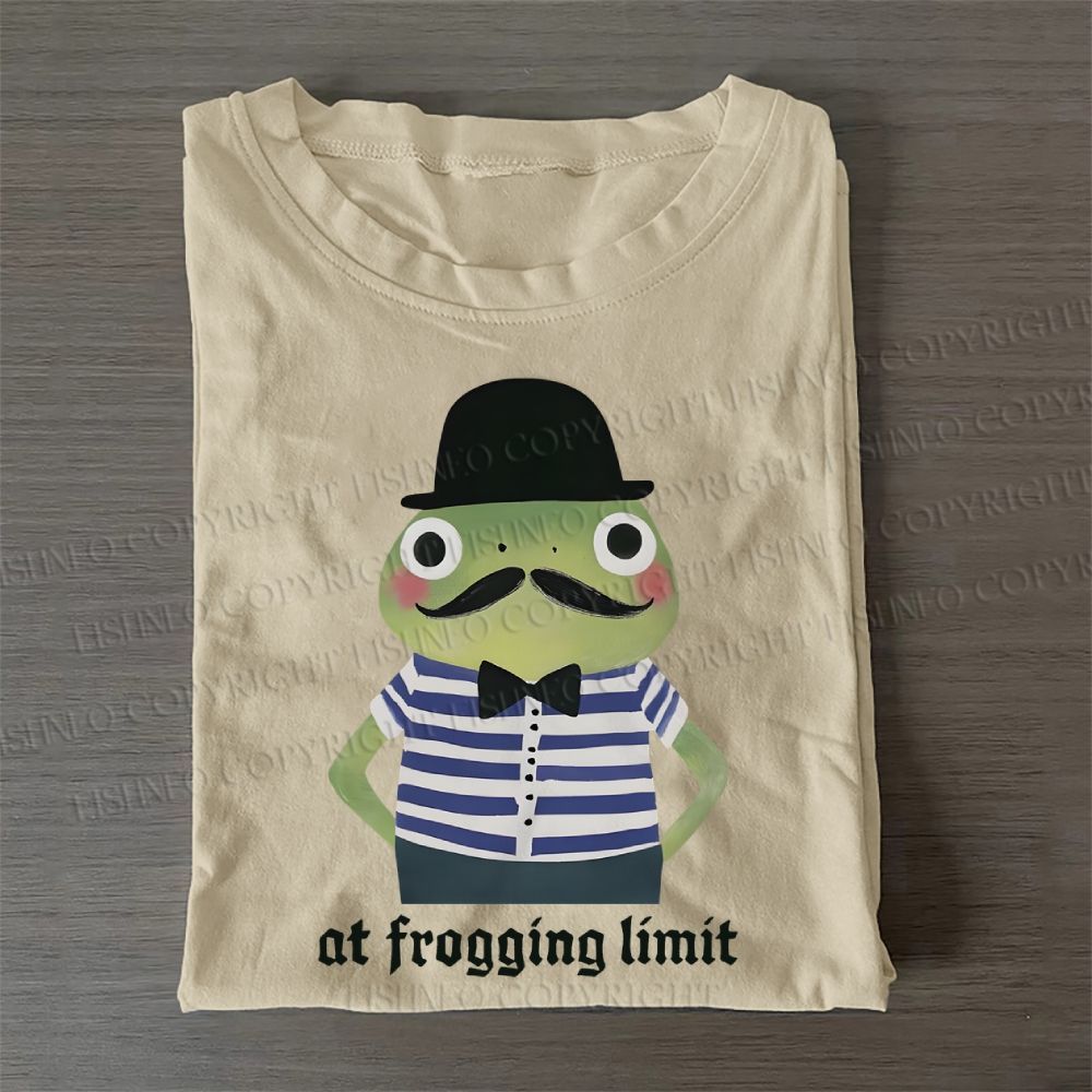 Mr.Frog at Frogging Limit Casual Cotton T-Shirt