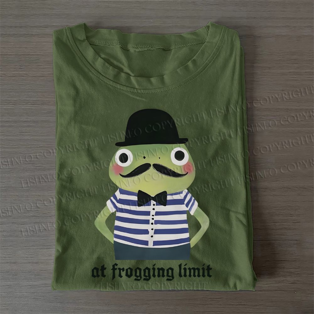 Mr.Frog at Frogging Limit Casual Cotton T-Shirt