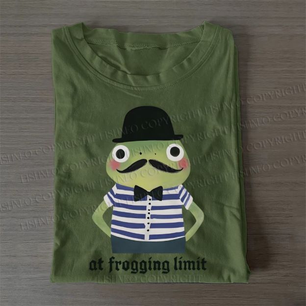 Mr.Frog at Frogging Limit Casual Cotton T-Shirt