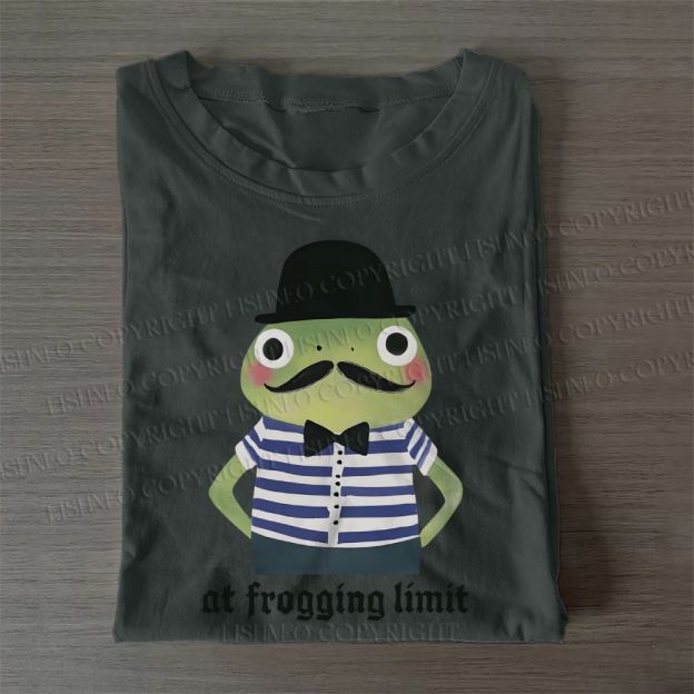 Mr.Frog at Frogging Limit Casual Cotton T-Shirt