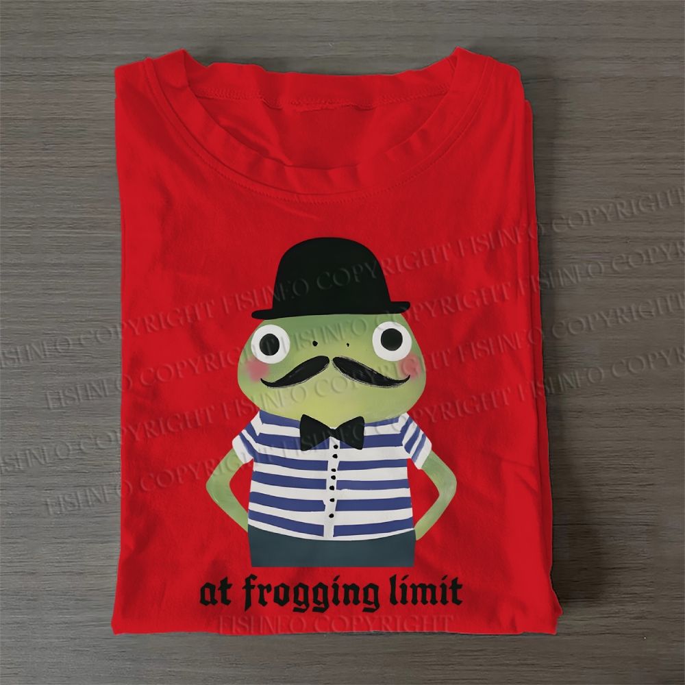 Mr.Frog at Frogging Limit Casual Cotton T-Shirt