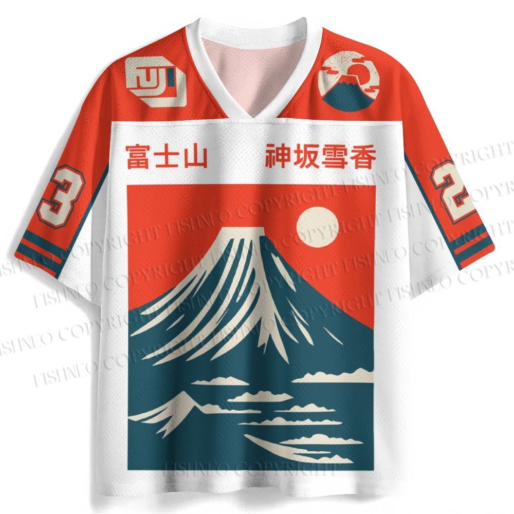 Mount Fuji Japanese Style Jersey Shirts