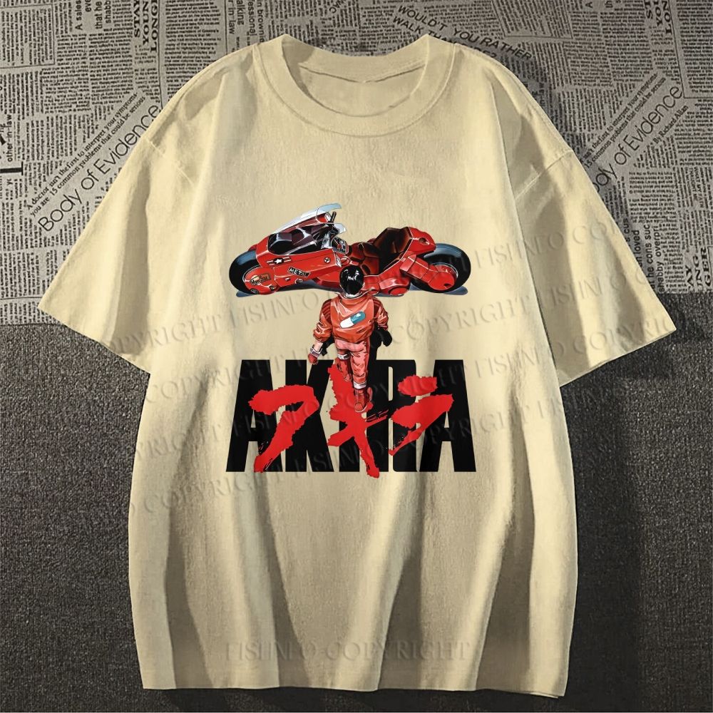 Unisex Classic Cotton Akira Printed T-shirt