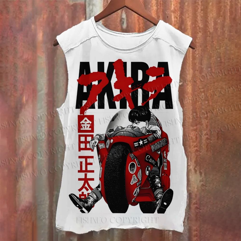 Unisex Casual Akira Printed Tank Top