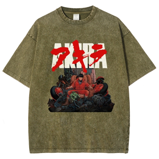 Akira Vintage Wash Japanese Design T-Shirt