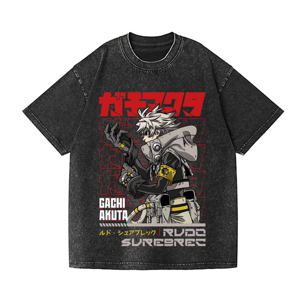Unisex Gachiakuta Rudo Printed Washed Tee