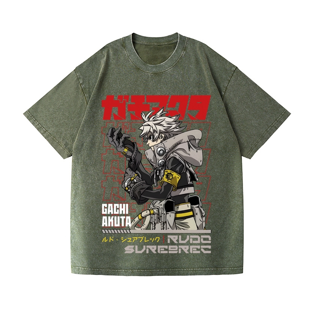 Unisex Gachiakuta Rudo Printed Washed Tee