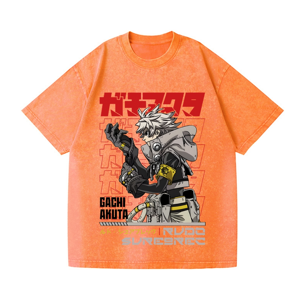 Unisex Gachiakuta Rudo Printed Washed Tee