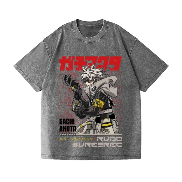 Unisex Gachiakuta Rudo Printed Washed Tee