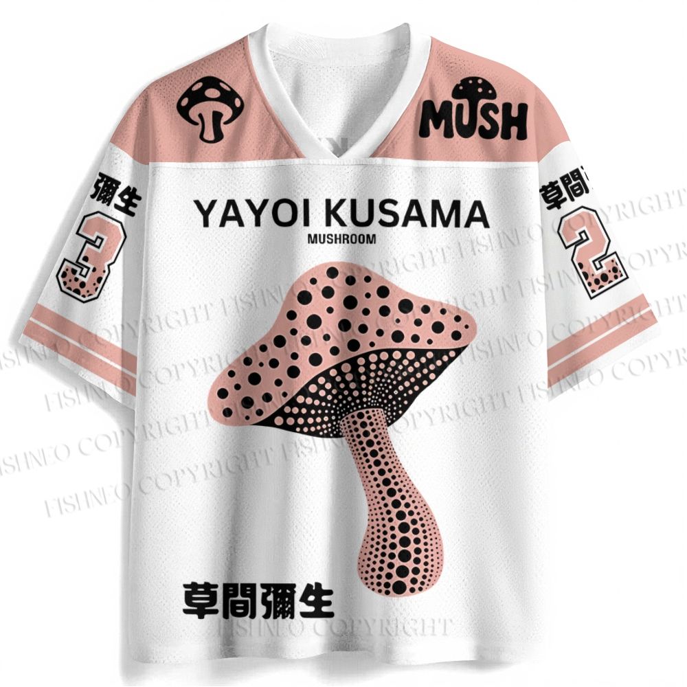 Yayoi Kusama Mushroom Jersey Shirts