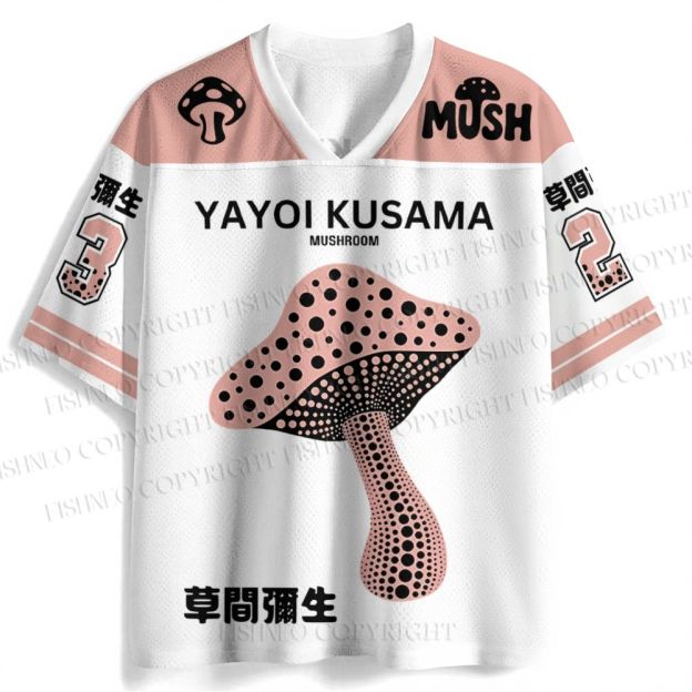 Yayoi Kusama Mushroom Jersey Shirts