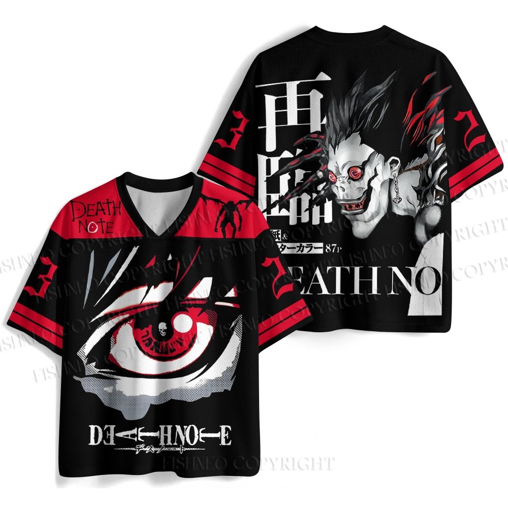 Japanese Anime Death Note Jersey Shirts