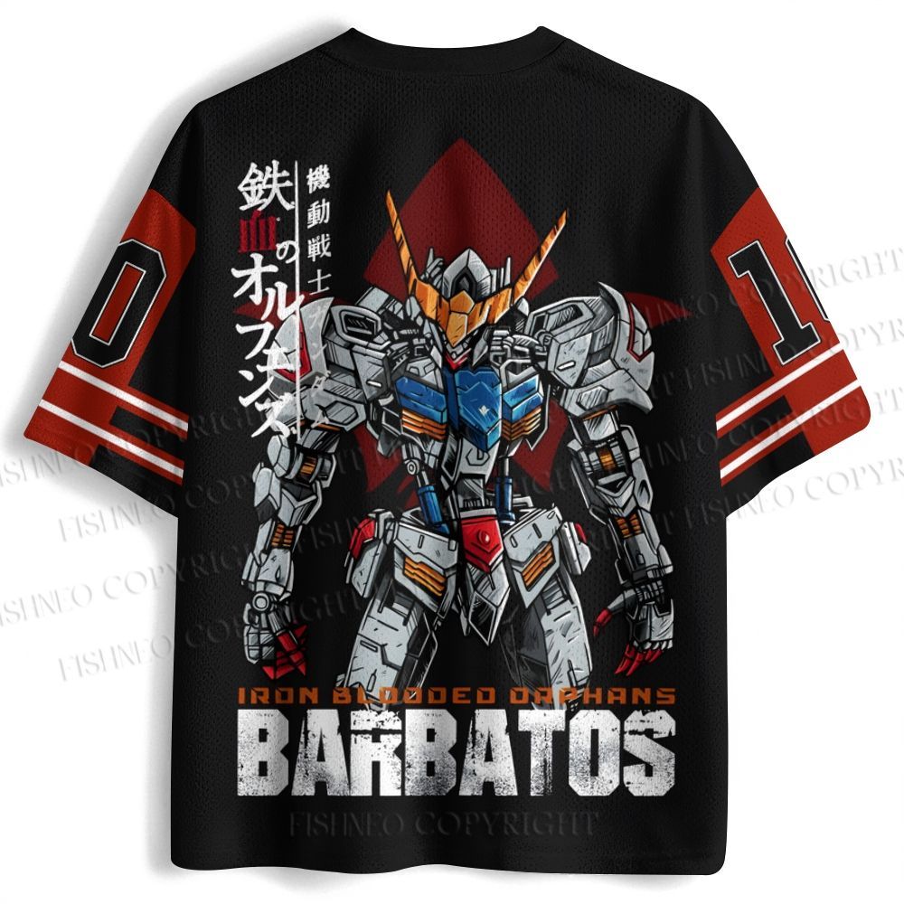 Gundam Barbatos Printed Jersey Shirts