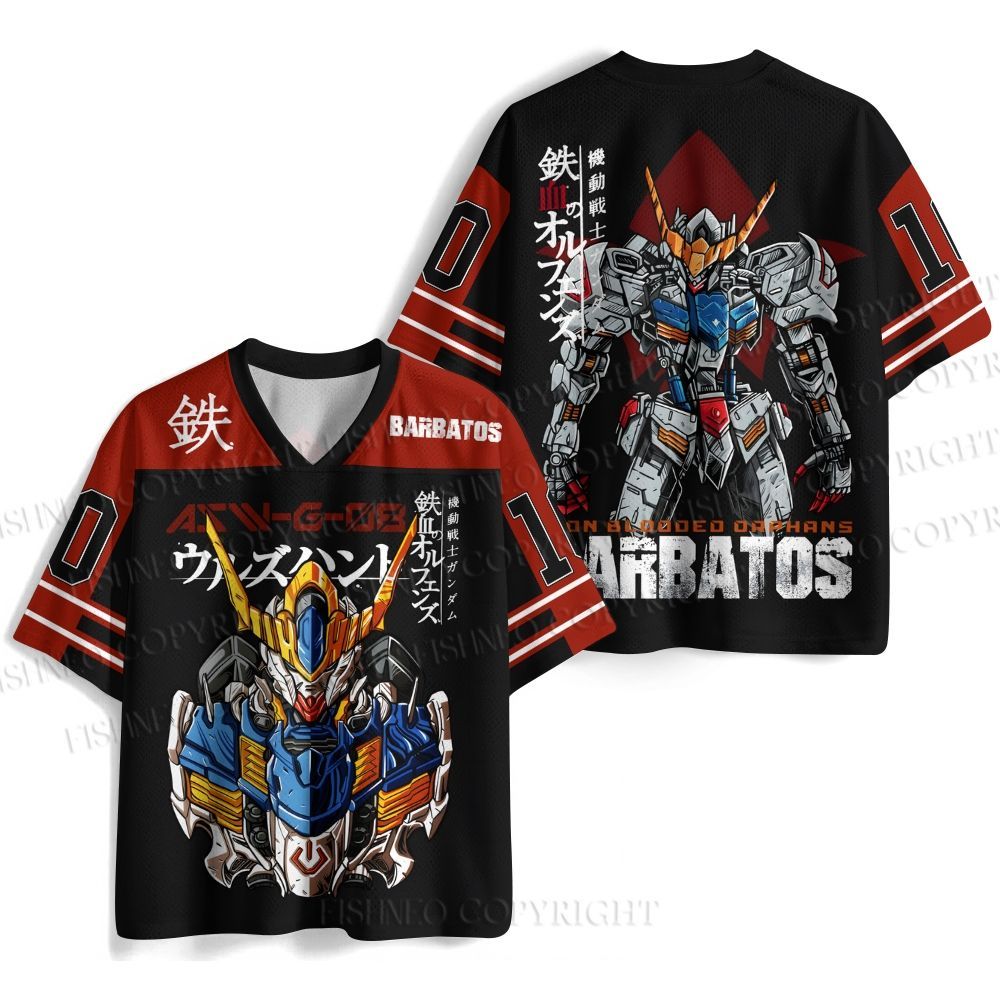 Gundam Barbatos Printed Jersey Shirts