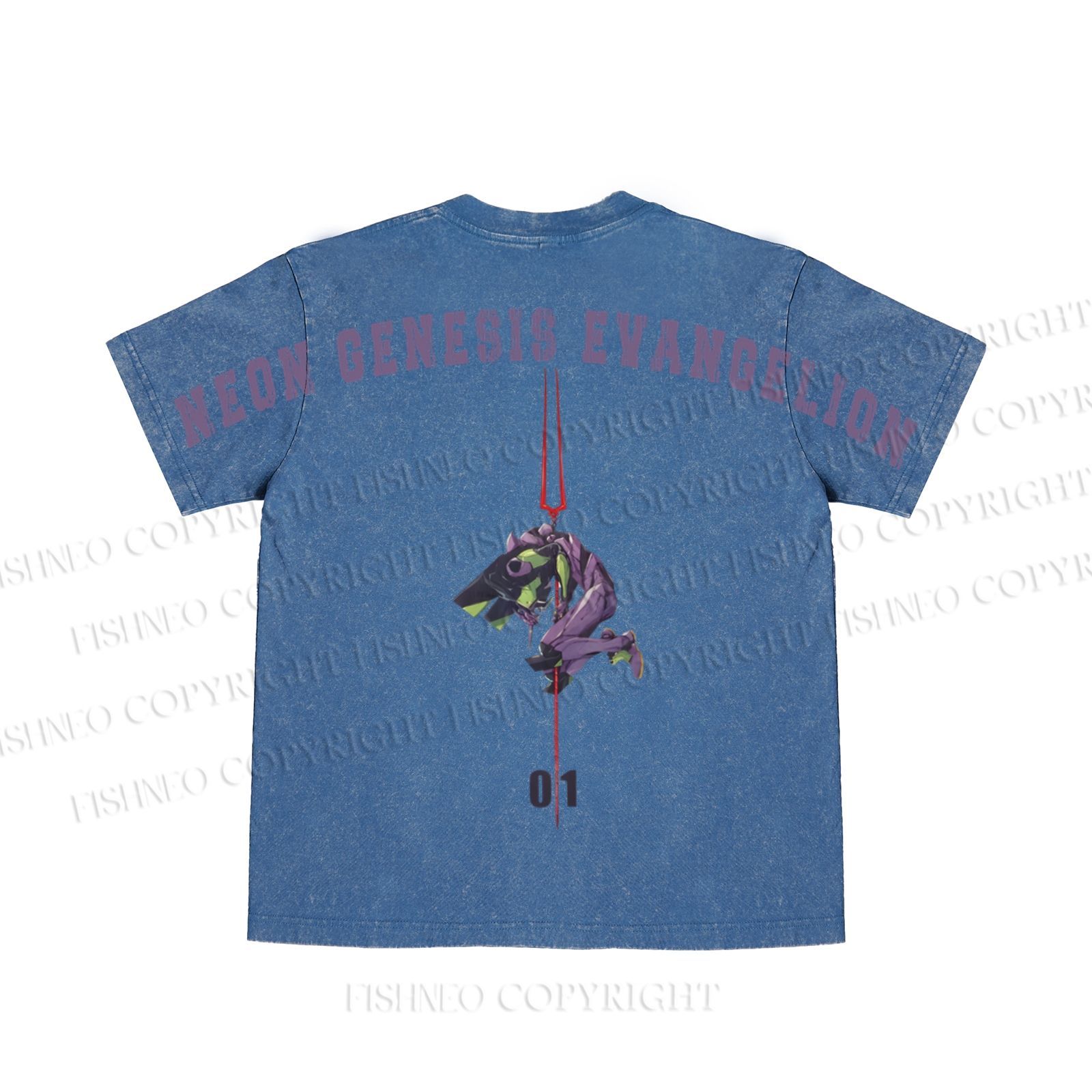 Neon Genesis Evangelion Unit 01 washed t shirt