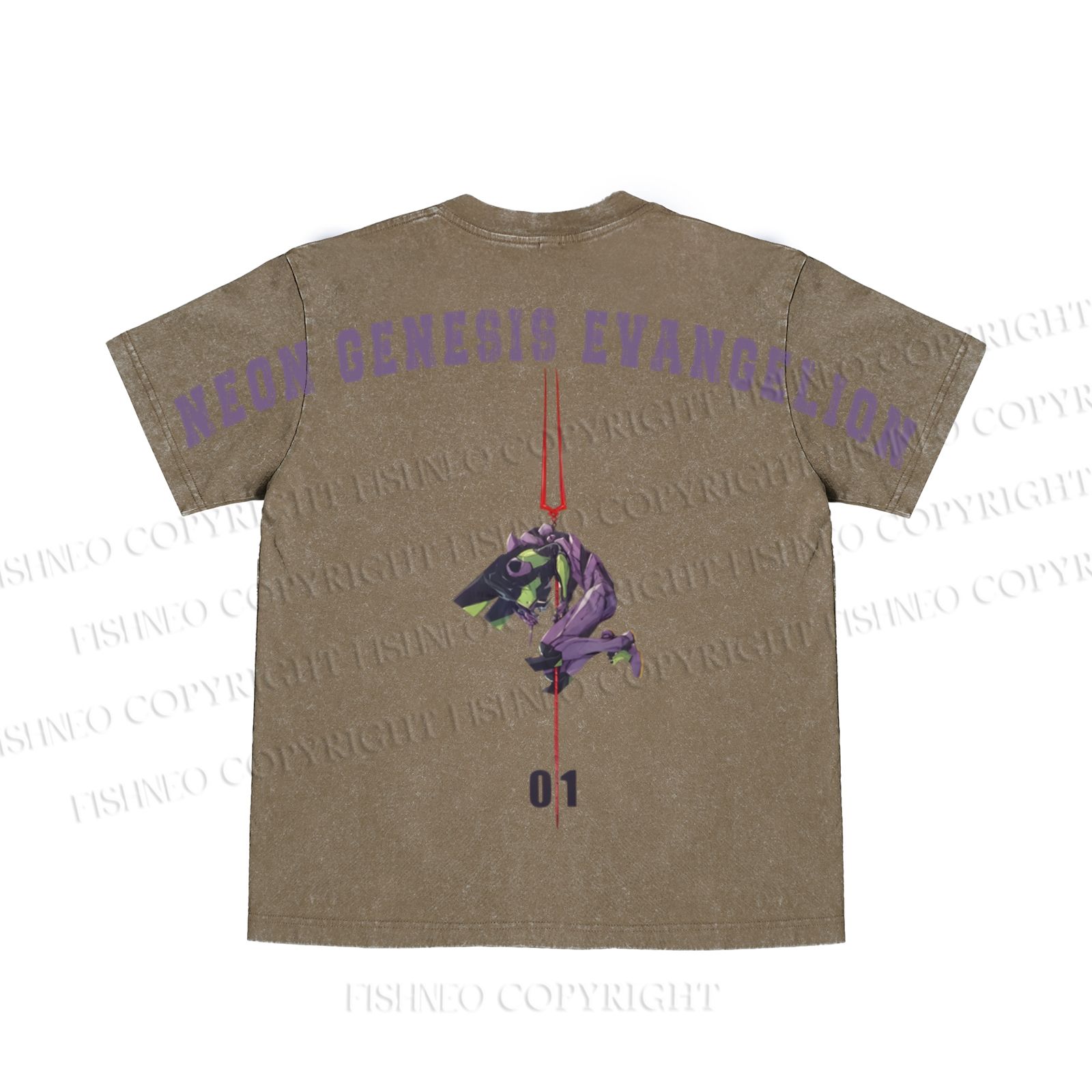 Neon Genesis Evangelion Unit 01 washed t shirt