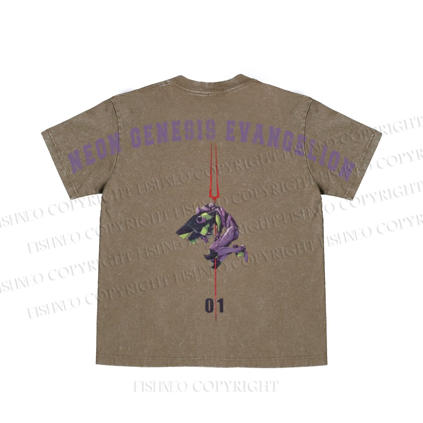 Neon Genesis Evangelion Unit 01 washed t shirt