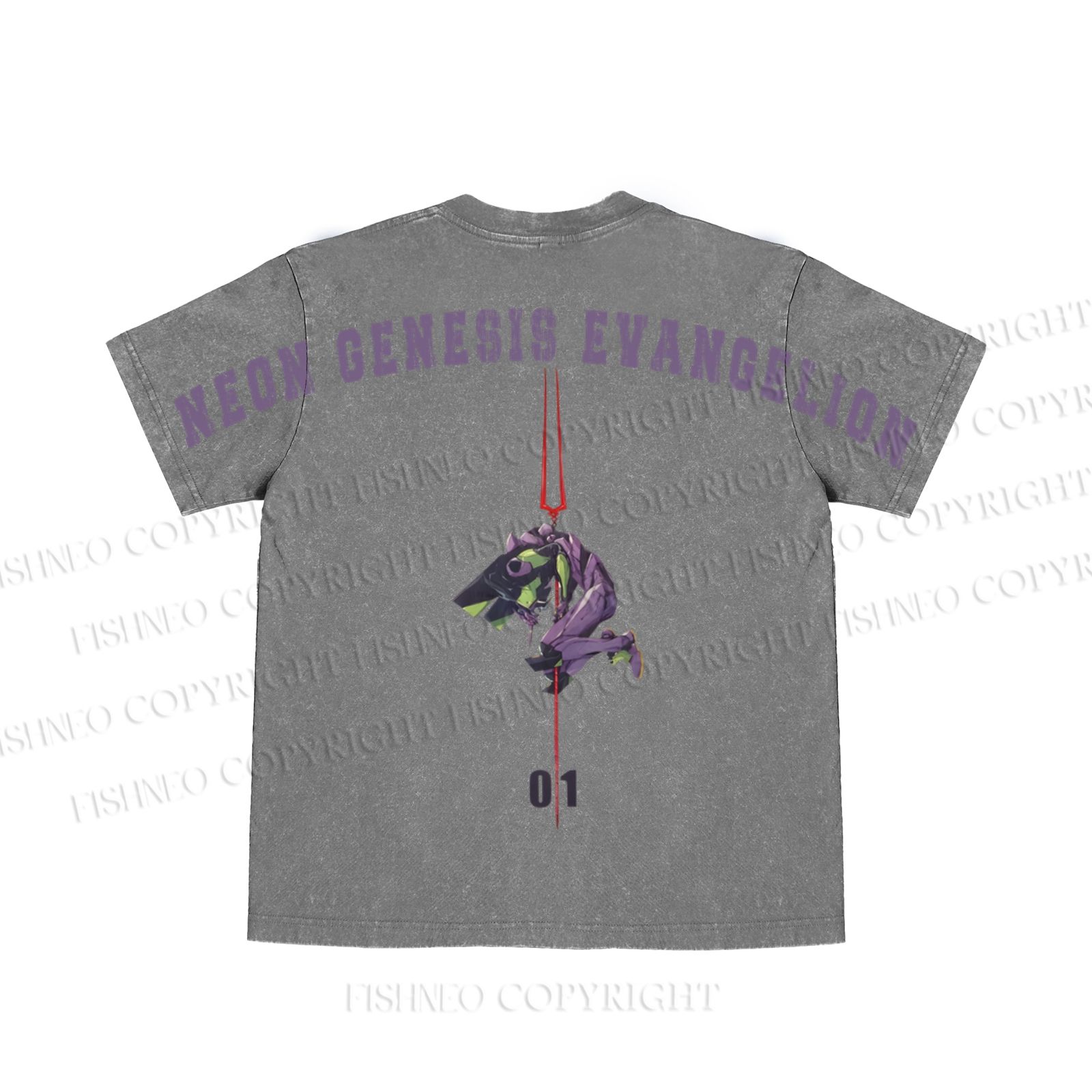 Neon Genesis Evangelion Unit 01 washed t shirt