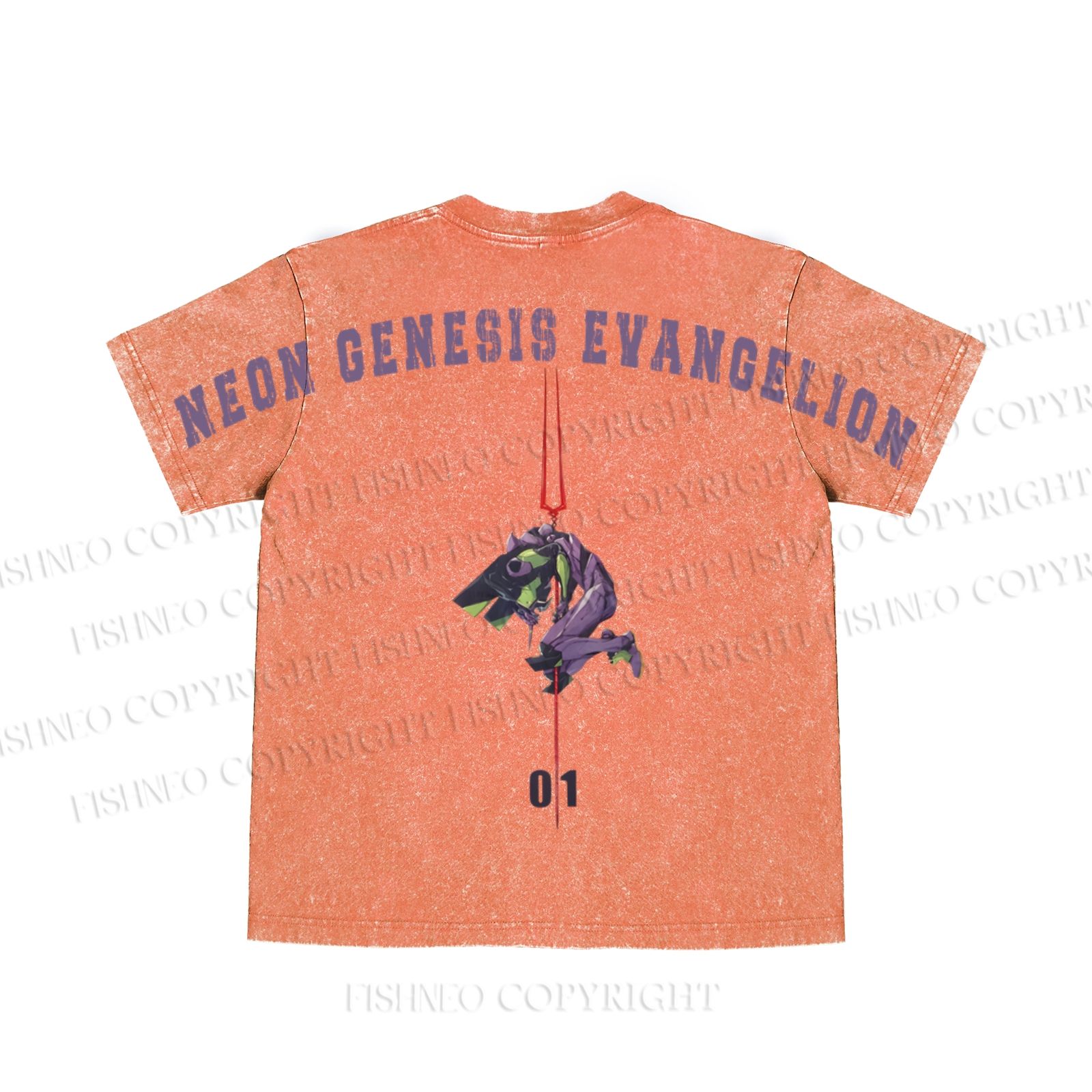 Neon Genesis Evangelion Unit 01 washed t shirt