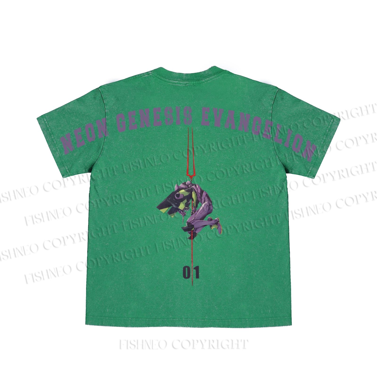 Neon Genesis Evangelion Unit 01 washed t shirt